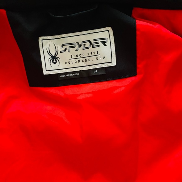 kids spider jacket size 14 removable hood - Picture 3 of 6